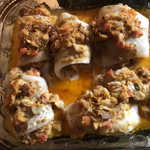 Crab Stuffed Haddock