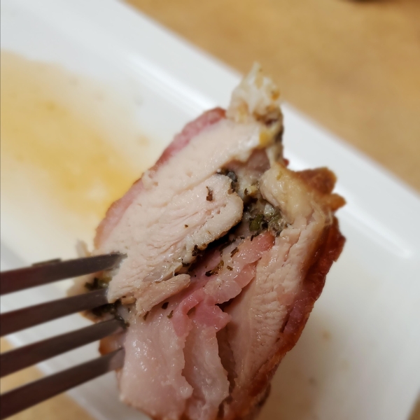 Air Fryer Bacon-Wrapped Chicken Thighs