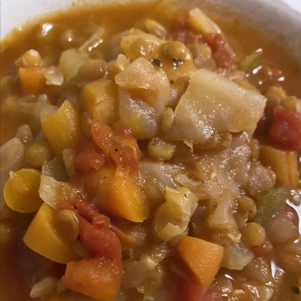 Winter Lentil Vegetable Soup