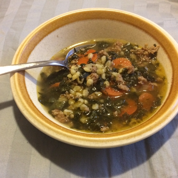 Sausage Barley Soup