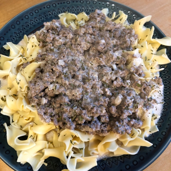 Ground Beef Stroganoff