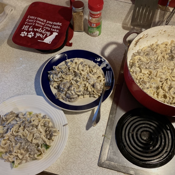 Ground Beef Stroganoff