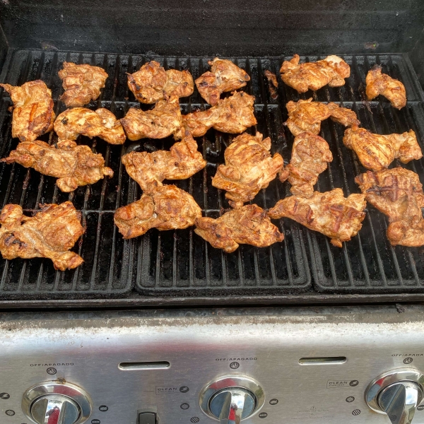 Grilled Tandoori Chicken thighs