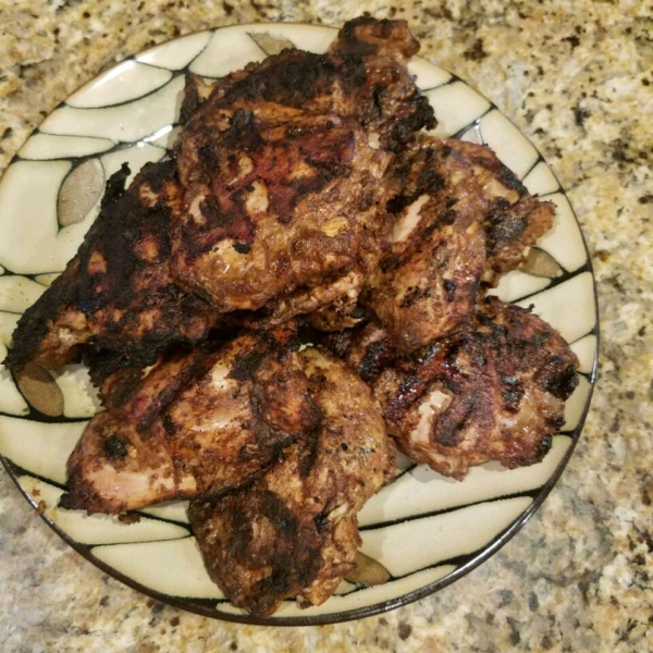 Grilled Tandoori Chicken thighs