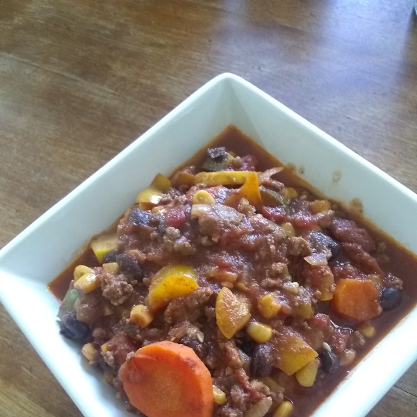 Very Veggie and Beef Chili