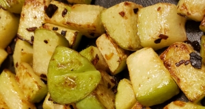 Chayote Squash With Red Peppers and Ginger