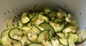 Zucchini Salad with Herbs and Red Onion