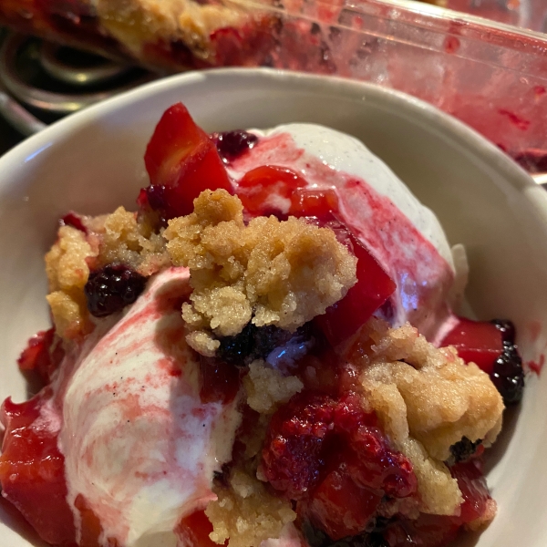 KK's Three Fruit Cobbler