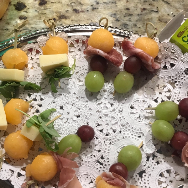 Prosciutto e Melone on a Stick