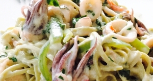 Calamari in a Creamy White Wine Sauce