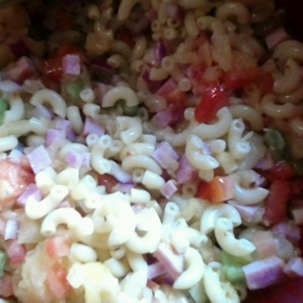 Macaroni, Pineapple, and Ham Salad