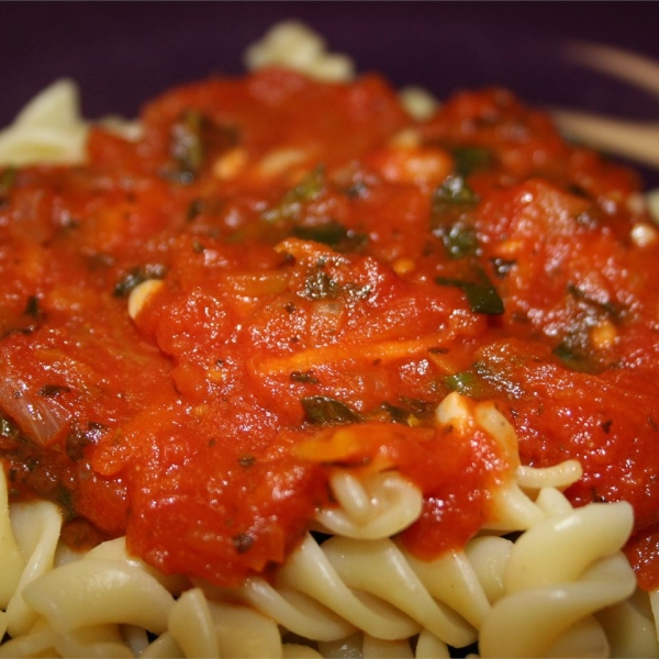 Slow Cooker Spinach Marinara Sauce