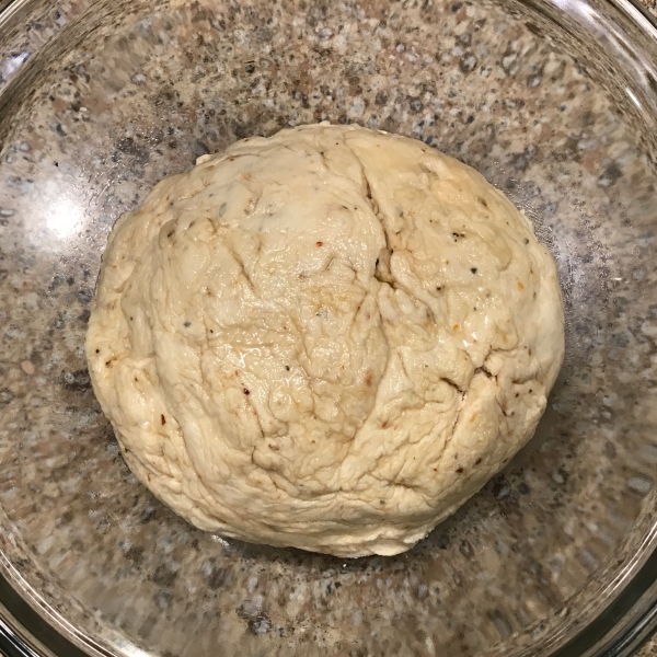 Neapolitan-Style Pizza Dough with Garlic and Italian Seasonings