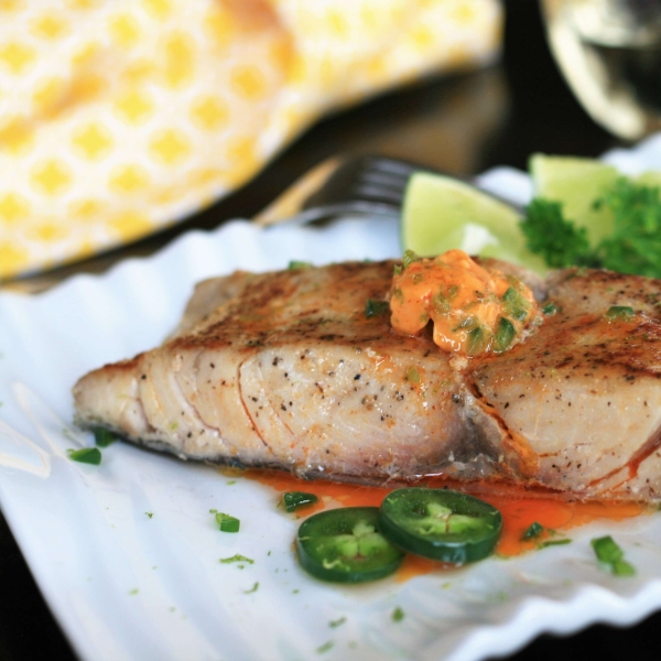 Sous Vide Mahi Mahi with Jalapeno-Lime Butter