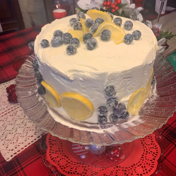 Easy Lemon Blueberry Layer Cake