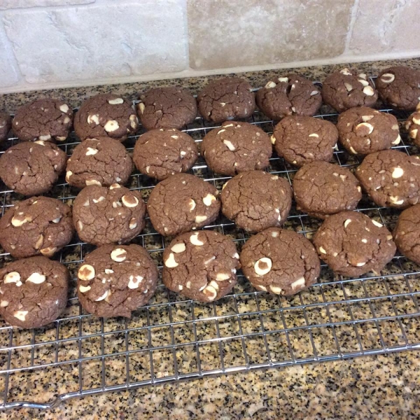 Chocolate Macadamia Nut and White Chocolate Chip Cookies