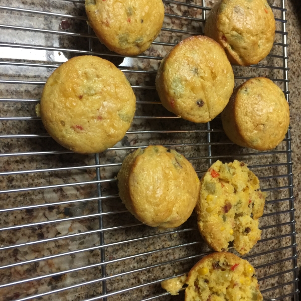 Green Chile Corn Muffins