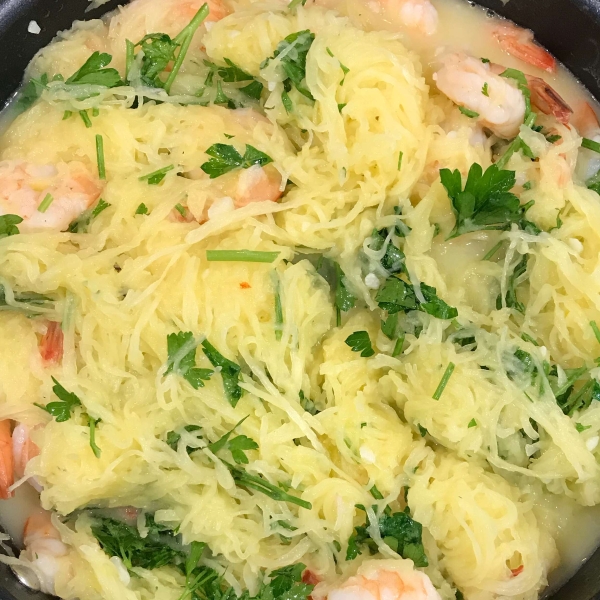 Shrimp Scampi with Spaghetti Squash
