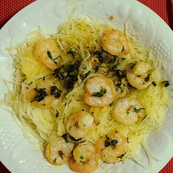 Shrimp Scampi with Spaghetti Squash