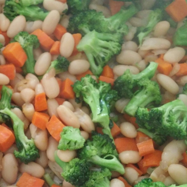 Maple Cannellini Bean Salad with Baby Broccoli and Butternut Squash