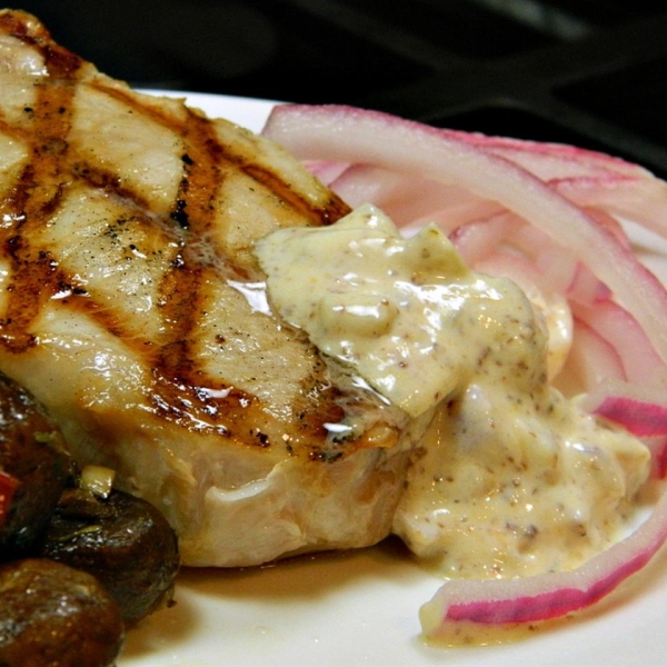 Pork Chops with Sweet Mustard Sauce