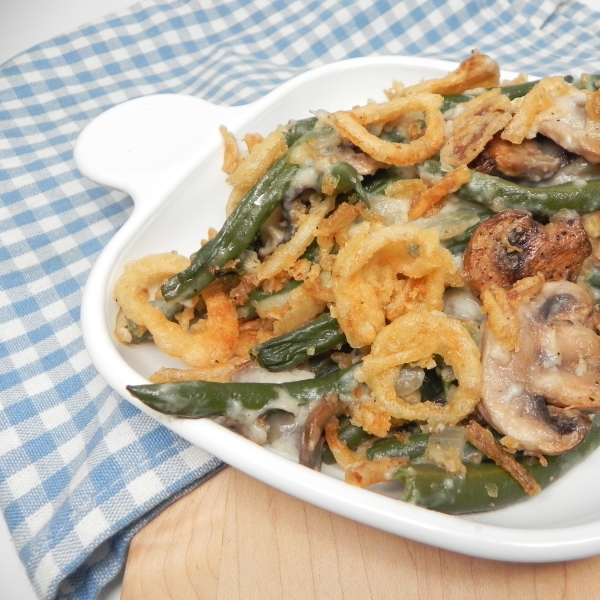 Green Bean Casserole with Fresh Beans