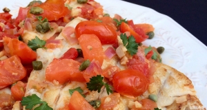 Skillet-Braised Grouper with Tomatoes, Onions, and Capers