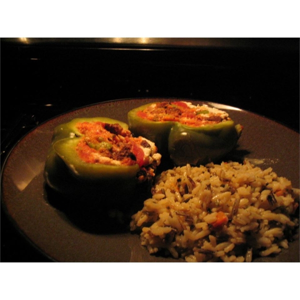 Vegetarian Stuffed Green Peppers