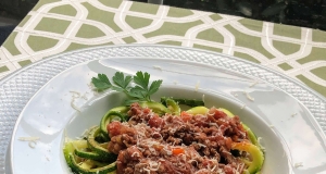 Zucchini Noodles with Bolognese Sauce