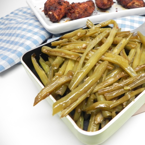 Zesty White Wine Green Beans