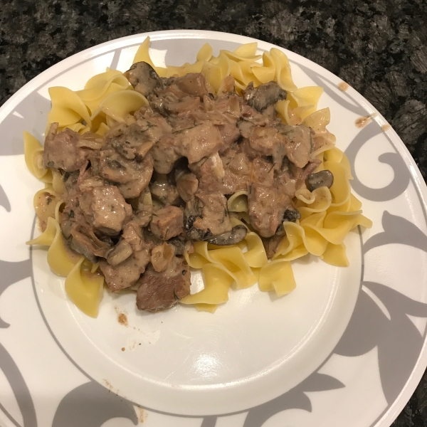 Classic Beef Stroganoff in a Slow Cooker