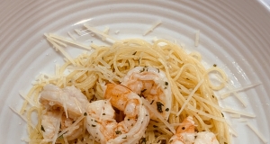 Garlic Pasta with Prawns