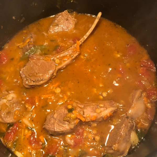 Mediterranean Lamb and Lentil Stew