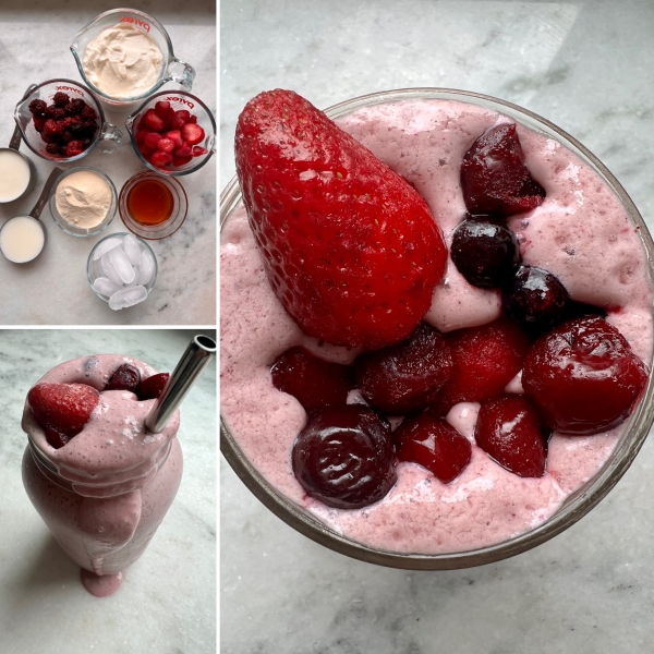 Fresh Berry and Yogurt Breakfast Smoothie