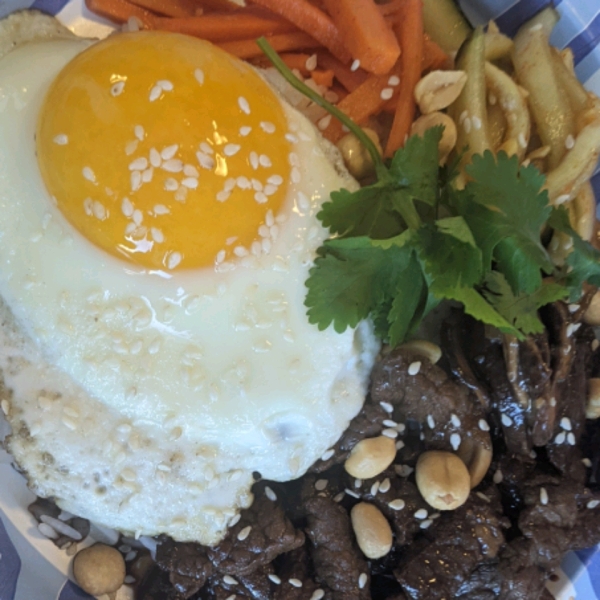 Bibimbap (Korean Rice With Mixed Vegetables)