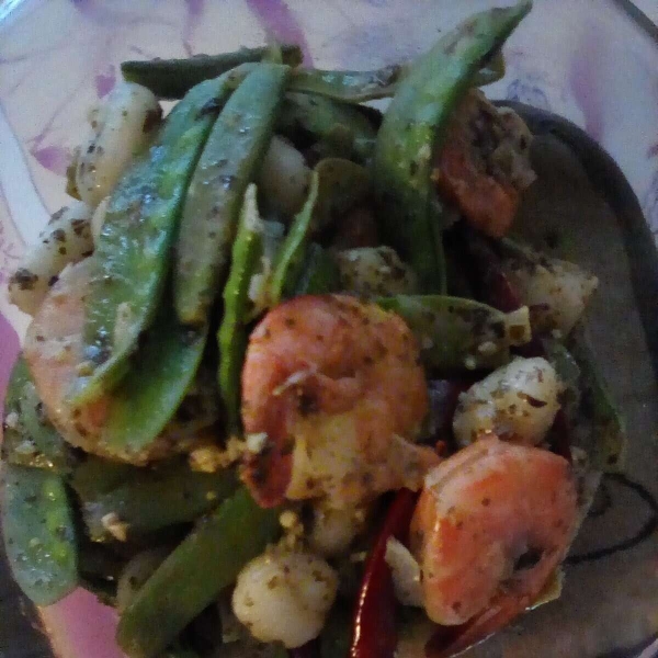 Gnocchi with Pesto and Shrimp