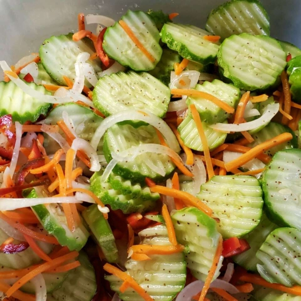 Grandma's Cucumber and Onion Salad