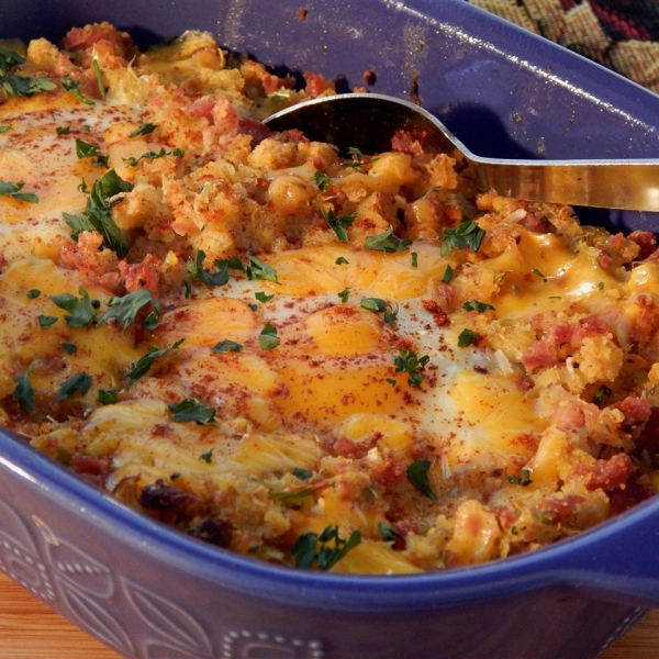 Egg and Cornbread Bake