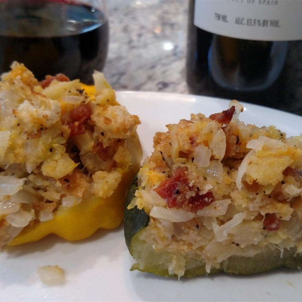 Stuffed Pattypan Squash