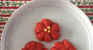 Poinsettia Cookies