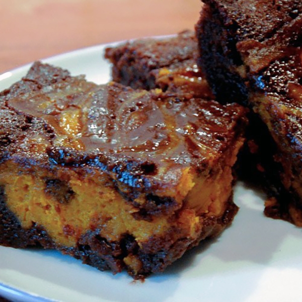 Pumpkin Swirl Brownies