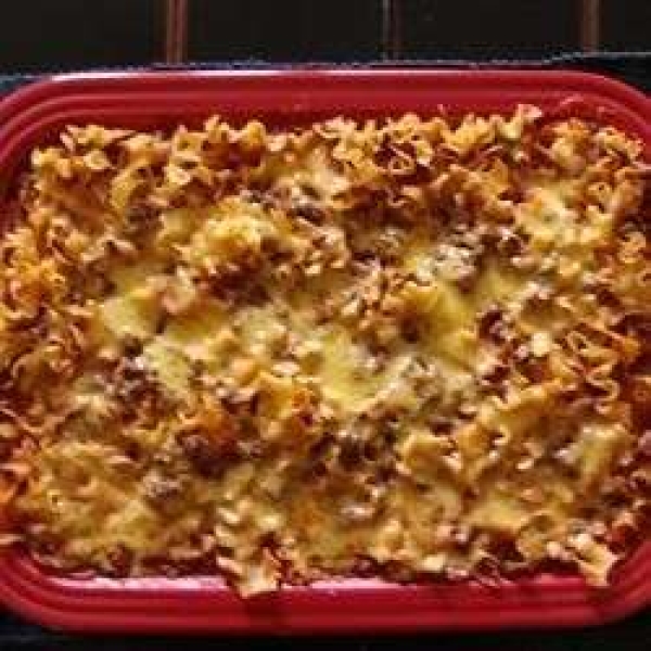 Chili Casserole with Egg Noodles