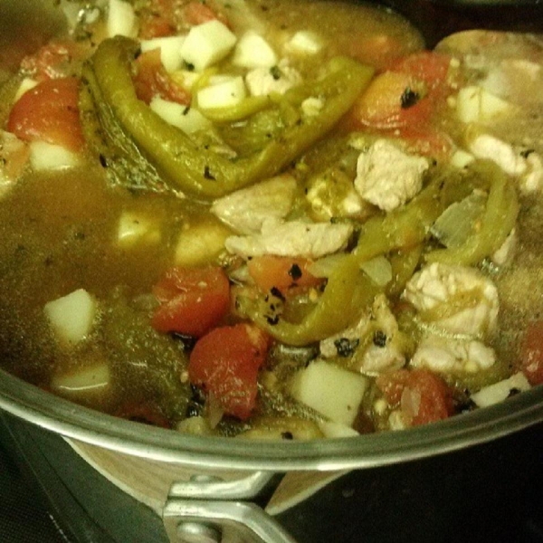 Roasted Green Chile Stew