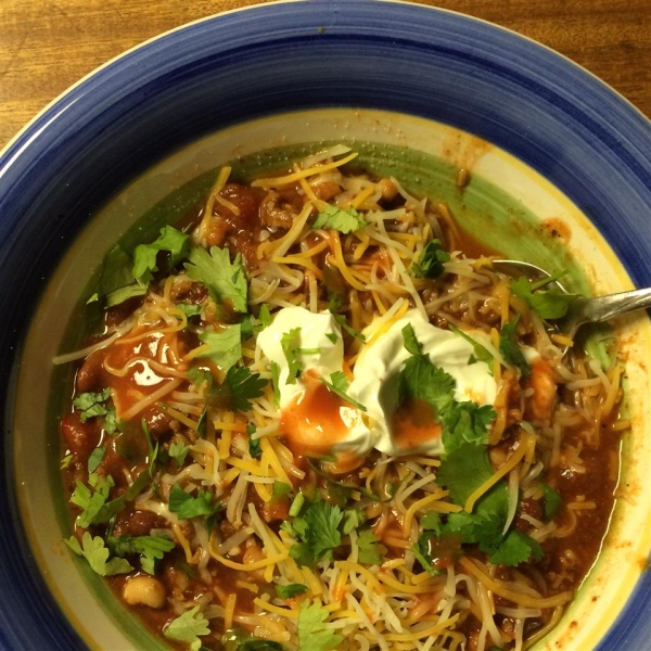 Spicy and Thick Turkey Chili