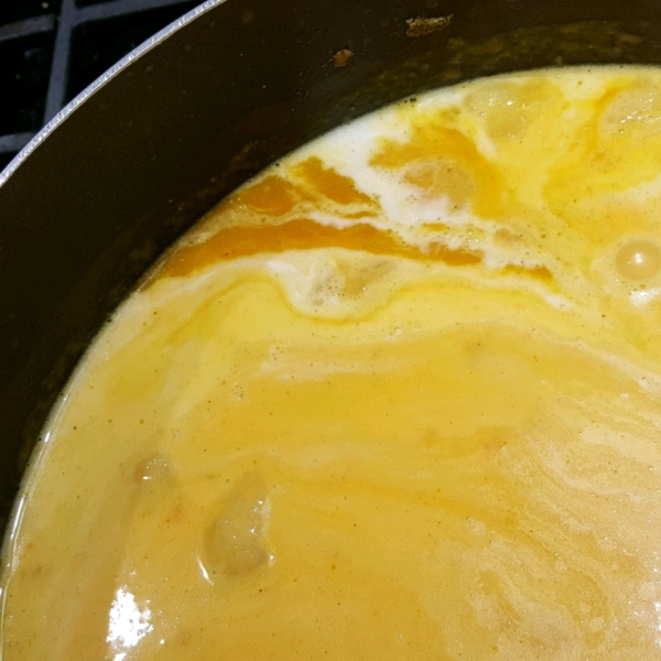 Vegan Butternut Squash Soup with Ginger, Apple, and Coconut Milk