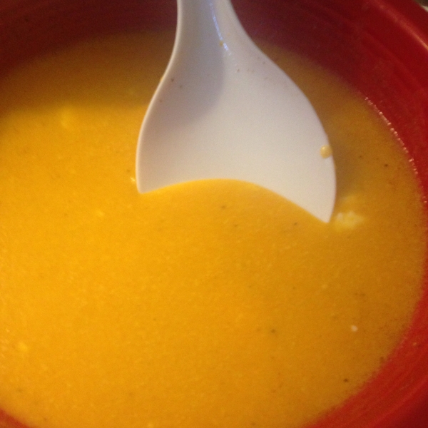 Vegan Butternut Squash Soup with Ginger, Apple, and Coconut Milk