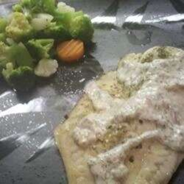 Tilapia with Creamy Sauce