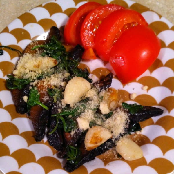 Sauteed Portobellos and Spinach