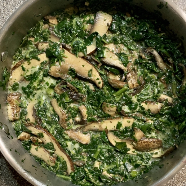 Sauteed Portobellos and Spinach