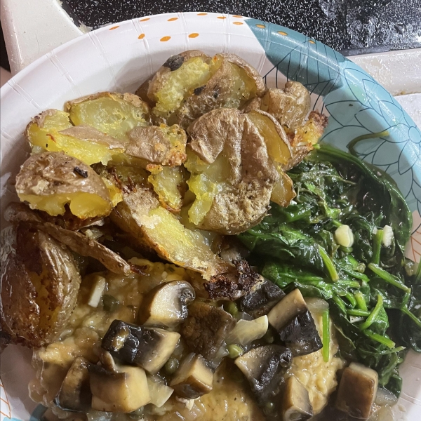 Sauteed Portobellos and Spinach